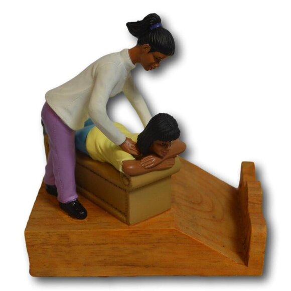Asian Pacific Imports African American Chiropractor Figurine - NIB - Picture 3 of 3